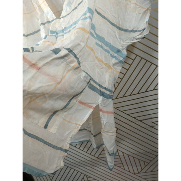 O'NEILL Women's Tava Coverup Striped Hooded Colorful Multicolor Cotton Size XS/S - Picture 4 of 7